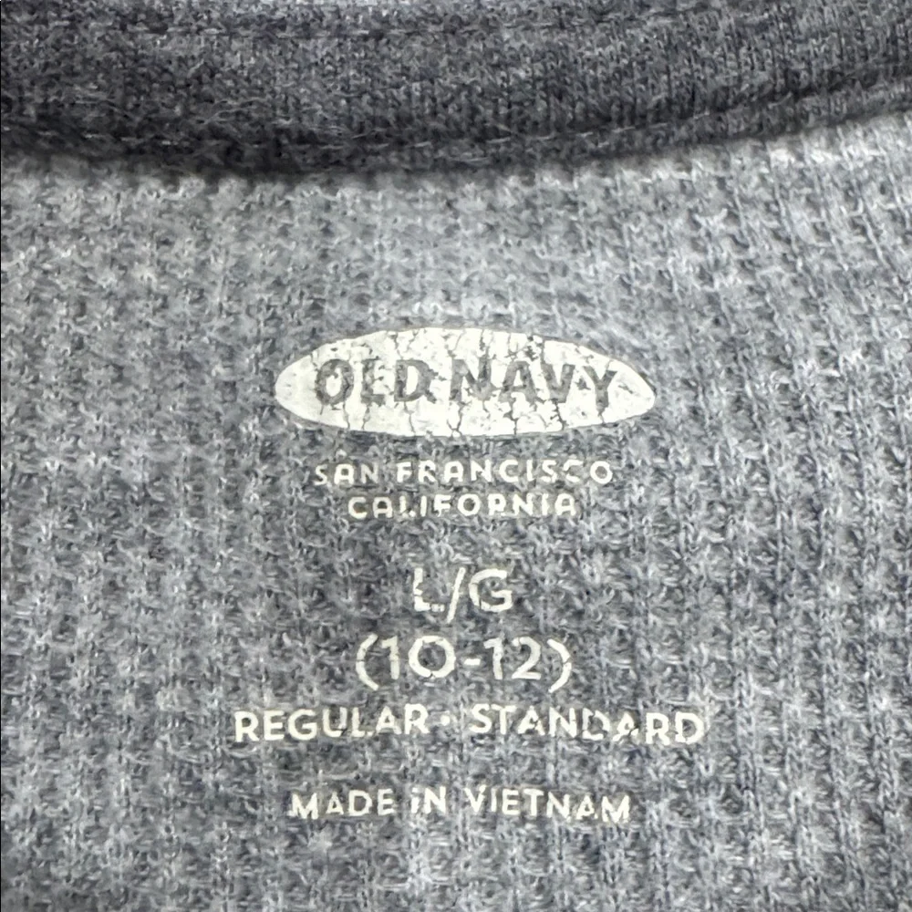 Old Navy Kids gray long sleeve thermal tee size Large 10/12